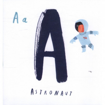 An alphabet. Fold-out A-Z